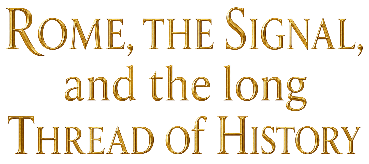 Rome, the Signal, and the Long Thread of History